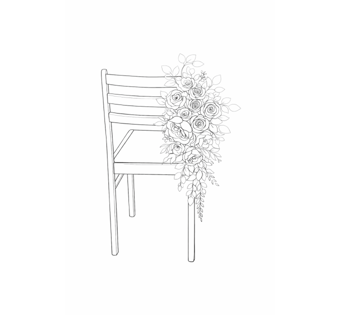 Custom Wedding Chair Flowers for Ceremony and Reception
