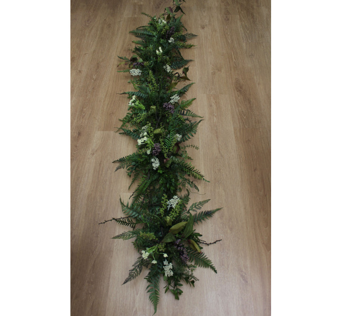 Forest Wedding Table Decor with Ferns and Moss