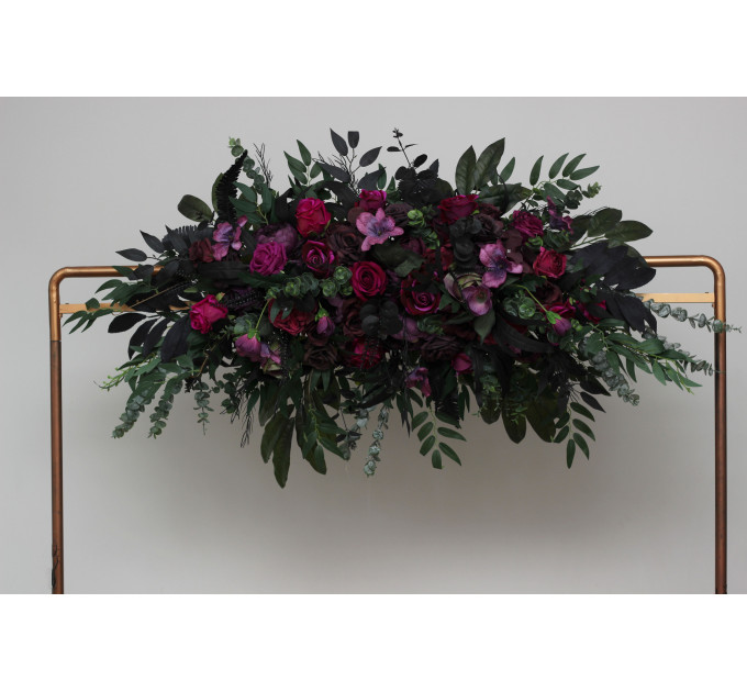 Halloween Wedding Flowers in Purple, Black, Magenta & Green
