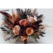 Wedding bouquets in burgundy terracotta colors. Bridal bouquet. Faux bouquet. Bridesmaid bouquet. 5121