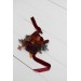 Wedding boutonnieres and wrist corsage  in  burgundy burnt orange rust peach  color theme. Flower accessories. 0502