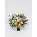 Yellow, Ivory, Dusty Blue & Lavender Bridal and Bridesmaid Bouquets