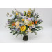 Yellow, Ivory, Dusty Blue & Lavender Bridal and Bridesmaid Bouquets