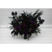 Black, Green & Purple Gothic Moody Bridal and Bridesmaid Bouquets