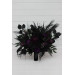 Black, Green & Purple Gothic Moody Bridal and Bridesmaid Bouquets