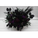 Black, Green & Purple Gothic Moody Bridal and Bridesmaid Bouquets