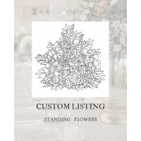Custom Standing Flowers for Wedding Aisle