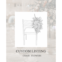 Custom Wedding Chair Flowers 