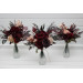 Mini bouquets for vases in purple, burgundy and beige