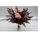 Mini bouquets for vases in purple, burgundy and beige