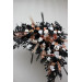 Flower Arch Arrangement in Dusty Rose, Black, Cinnamon & White | Wedding Arbor Flowers
