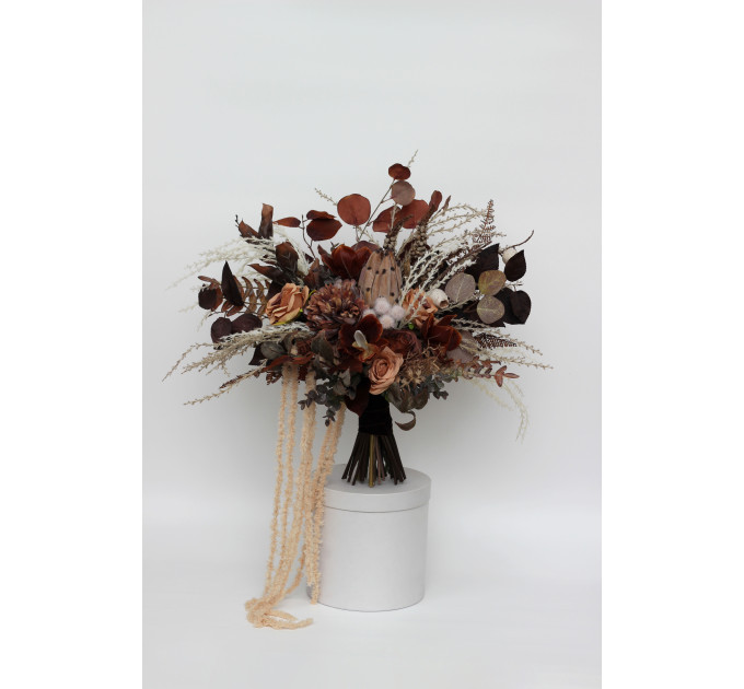 Neutral Brown & Cream Bridal Wedding Bouquet