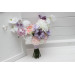 Lilac, White & Blush Pink Bridal Bouquet | Pastel Wildflower Faux Wedding Flowers