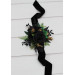 Moody Forest Green & Black Gold Wrist Corsage for Wedding