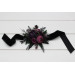 Wrist Corsage in Black, Purple & Magenta Colors