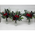 Jewel Tone Mini Bouquet in Purple, Red, Magenta, Burgundy & Teal