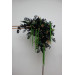 Moody Forest Green, Black & Gold Arch Flowers with Cascading Amaranthus