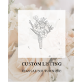 Custom Boutonniere – Personalized Faux Floral Accessories