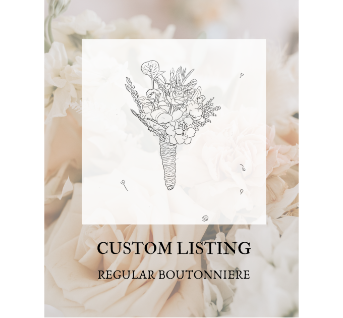 Custom Boutonniere – Personalized Faux Floral Accessories