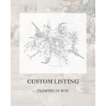 Custom Flower Box Table Centerpiece for Wedding Decor
