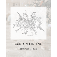 Custom Flower Box. Table Centerpiece