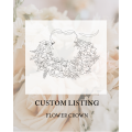 Custom Flower Crown for Wedding and Special Events