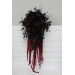 Moody Burgundy, Purple & Black Cascading Bouquet with Amaranth