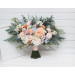 Pastel Wildflower Bridal and Bridesmaid Wedding Bouquets