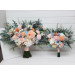 Pastel Wildflower Bridal and Bridesmaid Wedding Bouquets
