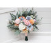 Pastel Wildflower Bridal and Bridesmaid Wedding Bouquets