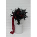 Moody Burgundy, Purple & Black Cascading Bouquet with Amaranth