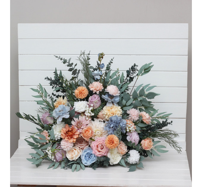 Pastel Wildflower Standing Arrangement for Wedding Ceremony