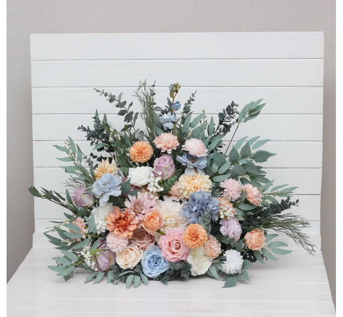 Pastel Wildflower Standing Arrangement for Wedding Ceremony