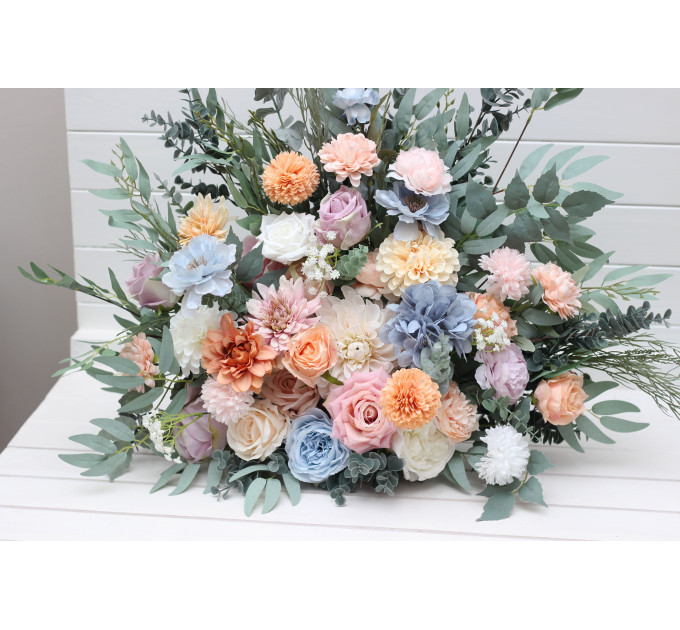 Pastel Wildflower Standing Arrangement for Wedding Ceremony