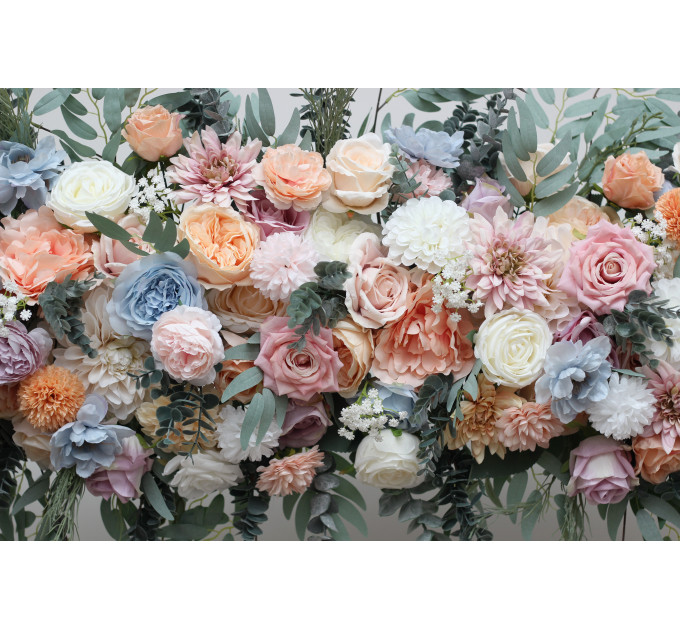 Pastel Wildflower Flower Arch Arrangement for Wedding