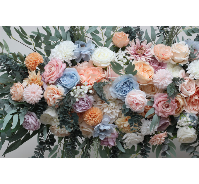 Pastel Wildflower Flower Arch Arrangement for Wedding