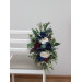 Plum, Ivory & Navy Blue Wedding Chair Flowers