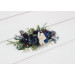 Plum, Ivory & Navy Blue Wedding Flower Comb
