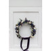 Plum, Ivory & Navy Blue Wedding Flower Crown