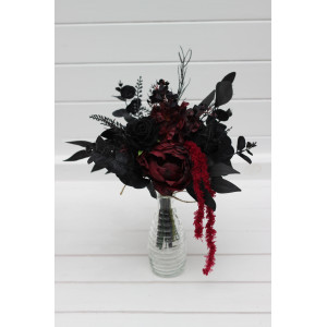 Burgundy, Black & Purple Mini Bouquet With Amaranth. 5451