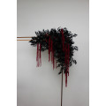 Dramatic Burgundy, Black & Purple Arch Flowers with Amaranth