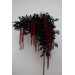 Dramatic Burgundy, Black & Purple Arch Flowers with Amaranth