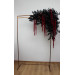 Dramatic Burgundy, Black & Purple Arch Flowers with Amaranth
