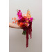 Alternative Diagonal Bridal Bouquet in Orange, Magenta and Pink, Red