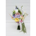 Modern Bridal Bouquet with Asymmetrical Design in Soft Pastel Tones