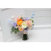 Colorful Faux Bridal Bouquet – Peach, Dusty Blue, Ivory & Orange Bridesmaid Bouquet