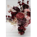 Dusty rose, burgundy, purple and pink bridal & bridesmaid bouquets