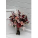Dusty rose, burgundy, purple and pink bridal & bridesmaid bouquets