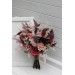Dusty rose, burgundy, purple and pink bridal & bridesmaid bouquets