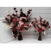 Dusty rose, burgundy, purple and pink bridal & bridesmaid bouquets